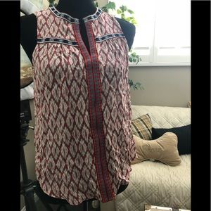 NWT Market & Spruce Piedmont Embroidery Top